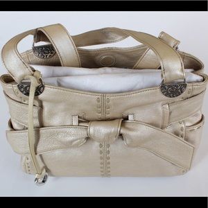 Brighton Collectibles Cleo Bow Leather Satchel Bag